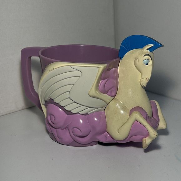Rare Disney Hercules Mug Pegasus Coffee Cup 1997 Vintage Collectible Disneyland - Picture 2 of 16